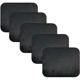 Resim Knsz oturma minderi 5 li zengin&mağrur&uslu siyah çizgili kumaş tel bar sandalyesi için 