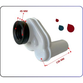 Resim VitrA 412490YP1TE Vitra1 Lt. Pisuvar Sifonu ve Contası 