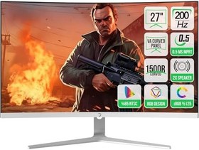 Resim GamePower Vivid T50 27'' Curved RGB 200Hz 0.5ms FHD 1500R Curved 2x2W Speaker VA Gaming Monitör (Sıfır Ölü Piksel Garantili) 