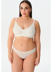 Resim Suwen Invisible Soft Dantelli Slip Külot Sw5987036 Ekru 