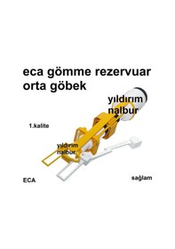 Resim Eca Gömme Rezervuar Orta Göbek Klozet Gömme Orta Göbek 