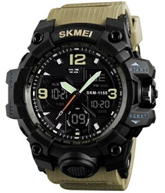 Resim Mekanik store Skmei 1155b Erkek Kol Saati Digital - Analog Ekran Silikon Kordon 