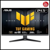 Resim Asus Tuf Gamıng VG257Q5A 24,5" 0.5ms, 200hz, Full Hd, Dp, 2xhdmı, Hoparlör, Va Panel, Elmb Sync Premium, Gamıng Monitör 