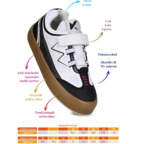 Resim Kiko Kids Plan Günlük Cırtlı Bağcıklı Erkek Çocuk Spor Ayakkabı 