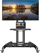 Resim Nb North Bayou Ava1500-60-1p Düz Panel Ekranlar İçin 32-75 İnch Tuv Sertifikalı Tekerlekli Tv Standı 