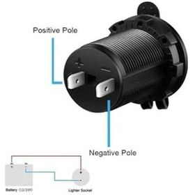 Resim Oto Çakmak Fiş Çakmaklık Dişi Pano Tip 30Mm Şase Monteli 50 Adet 