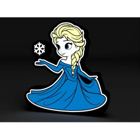 Resim Devotech Elsa Frozen Karlar Ülkesi LED ışıklı Lightbox Masa Lambası 