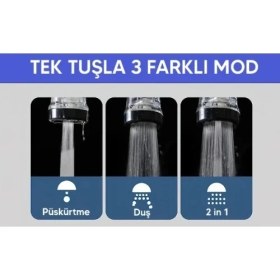 Resim K-Yonlineticaret Çok Fonksiyonlu Musluk Başlığı 