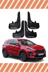 Resim bgfix Kia Sportage Racing Yazılı 4'lü Tozluk Çamurluk Paçalık 
