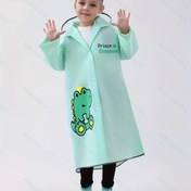 Resim Çocuklar için Karikatür Kurbağa Baskılı Yağmurluk, 3-10 yaş arası çocuklar için tam boy Snap Düğmeli Yağmurluklar Açık Hava Yağmurlukları Su Geçirmez Pelerin 