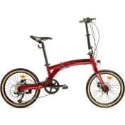 Resim Bisan FX3700 M.disk 20 Jant 11-28 Katlanır Bisiklet Bordo-Siyah 