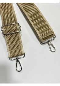 Resim Karantuhafiye Postacı Çanta Sapı / Palaska Çanta Sapı / Sert Kolon Çanta Sapı / 4 Cm Bej Bej 