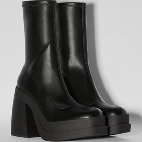 Resim Bershka Streç Topuklu Platform Bot 