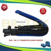 Resim F Konnektör Sıkma Pensesi -Rg59 - Rg6 - Rg11 