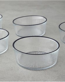 Resim English Home Luxe Cam 6'lı Çerezlik 9 Cm Şeffaf Şeffaf 