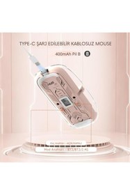 Resim Nomker GTX Jaculus 10.4 " Uyumlu Şeffaf Tasarım Sessiz Kablosuz Mouse 