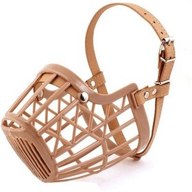 Resim Plastik Köpek Ağızlık No 4 Kahverengi 