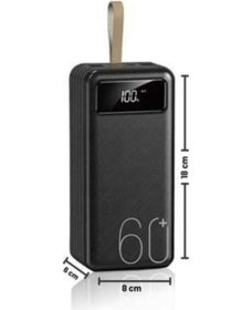 Resim Powerbank Yüksek Kapasiteli 60.000 Mah Hızlı Şarj Şarj Özellikli Batarya 