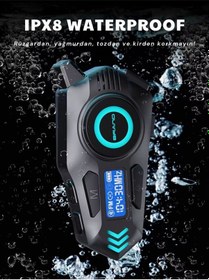 Resim Wearfitpro K09 İntercom Bluetooth Motosiklet Kask Kulaklığı İntercom Kulaklık 