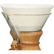 Resim Pour Over Demleme Filtre Kağıdı - 100 'lü Paket Chemex Uyumlu Filtre Kağıdı 