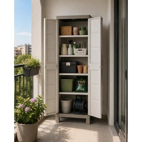 Resim Csb Store Bahçe Dolabı Plastik Çok Amaçlı Depolama Dolabı 65X45X182 cm 