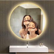 Resim Toprak dekor 70x70 Ledli Ayna Banyo Aynası Günışığı Led 