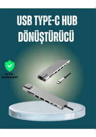 Resim Usb C Çoklu Bağlantı Merkezi 5 Gbps, 100 240 V, Sağlam Eloksal 