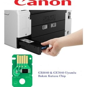 Resim Canon Gx6040 Gx7040 Serisi Bakım Kutusu İçin Chip Mc-g01 