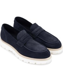 Resim Franceschetti Erkek Hakiki Deri Mavi Loafer Ayakkabı 981 0128035 Erk Ayk Y24 Blu 