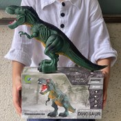Resim Gerçekçi Yürüyen T-Rex Dinozor Oyuncak Ses Efektleriyle - Rastgele Renk, Dayanıklı Plastik 