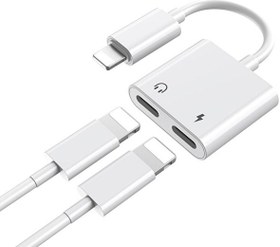 Resim Concord J-008 Yeni Nesil iPhone Lightning Şarj ve Kulaklık Girişi Otg Adaptör 