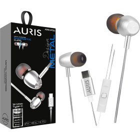 Resim Auris Kablodan Mikrofonlu Metal Magnetik Uçlar Type-C Girişli Kulak Içi Kulaklık 