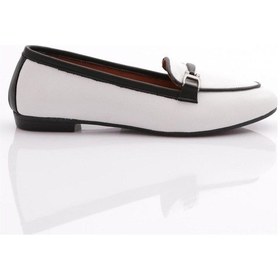 Resim Dgn 102-1 Kadin Demir Aksesuarli Babet 102-1-2109-R6840 Beyaz 