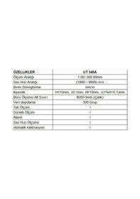 Resim Ut 347a Dijital Sertlik Ölçme Cihazı Ub 
