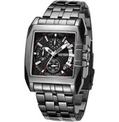 Resim Yifomall Megır Erkek Kol Saati - Klasik Quartz, 3atm Su Geçirmez, Night Glow İndikatör, Takvim Ve Kronometre Özellikli, Siyah Kasa-kordon İş Saatleri Çok Renkli 