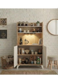 Resim Kuzeylife Sierra Kahve Köşesi Safir Meşe Beyaz 