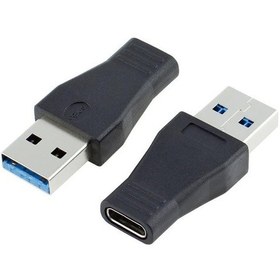 Resim USB 3.0 Erkek To USB Type C 3.1 Çevirici Dönüştürücü Adaptör 