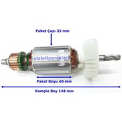 Resim Hitachi Tipi Dh 26 Pc Endüvi Rotor Kollektör 