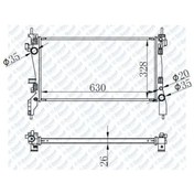 Resim Motor Su Radyatoru Fiorino 1.3 Mtj 2008- Manuel 630X318X22 504609820 