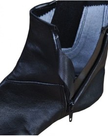 Resim Genel Markalar Unisex Siyah Deri Çorap Hakiki Deri Mest 