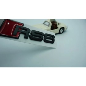 Resim DK Tuning Audi Rs8 Bagaj Siyah Metal Yazı Logo Amblem Orjinal Ürün 
