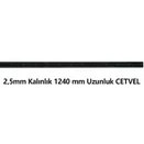 Resim Etiket Sanatı 1240 mm (1 Metre 24CM Cetvel 2,5mm Kalınlık Siyah Kesim Için Ideal Kaliteli Çelik 