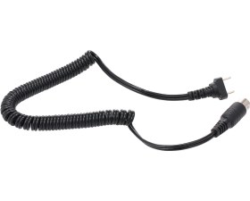 Resim Youtek Dental El Aleti Kablosu Siyah Abs Malzeme Spiral Tasarım 2 Pinli 57.5cm 1 Tekli Paket 