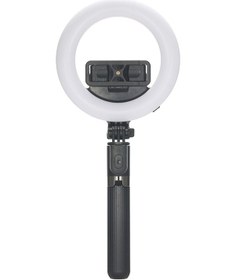 Resim Springsun Kablosuz Bluetooth Selfie Çubuğu Ve Led Halka Aydınlatmalı 3'lü Fonksiyonel Tripod 