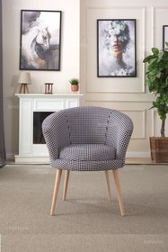 Resim LOVİSSE HOME Kazayağı Milano Berjer Tekli Koltuk, Ofis, Bekleme Koltuğu,balkon, Çay Seti 