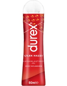 Resim Durex Çilek Hazzı 50 Ml Jel + Siyah Deri Göz Maskesi + Hediye 