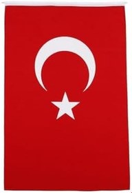 Resim Lona Sanat Türk Bayrağı Alpaka Kumaş 120X180Cm.;Kırmızı Tek Ebat 