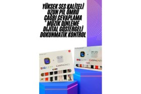 Resim Normadia Çok Fonksiyonlu Akıllı Saat ve Air Pro Kulaklık Seti, 7 Kordon Hediye 