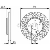 Resim Bosch Fren Diski Ön [5D 288Mm] W202 W203 C203 W210 R170 95 M 111. 