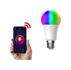 Resim Alpsmart As-8229 Cw Akıllı Wifi Led Lamba Tuya Destekli 9w Ampül Çok Renkli 